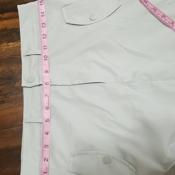 Modern style skirt midi light gray 4 pockets on the front &one on the back .S/M - Picture 6 of 8